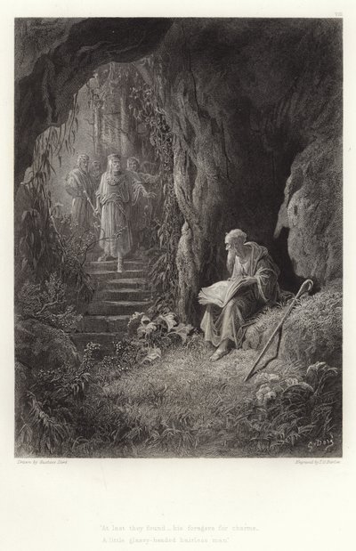 Illustrasjon for Vivien av Alfred Tennyson av Gustave Dore