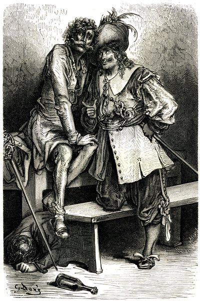 Illustrasjon for kaptein Fracasse av Gustave Dore