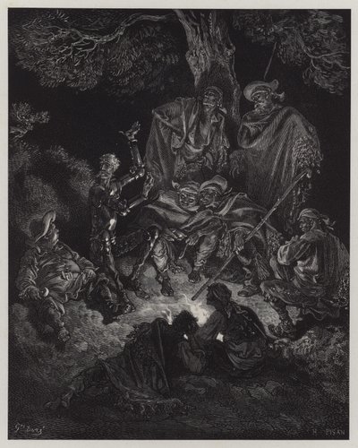 Illustrasjon fra Don Quixote de la Mancha av Gustave Dore