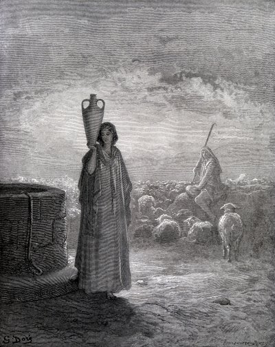 Jakob passet Labans småfe av Gustave Dore