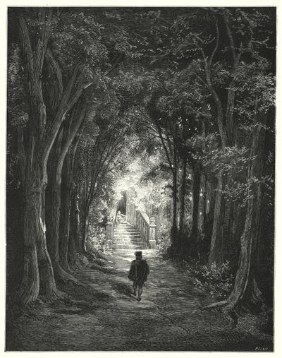 Tornerose; Tornerose (gravering) av Gustave Dore