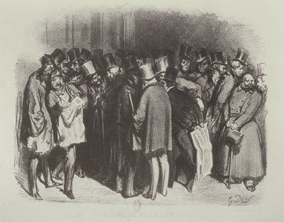 Bak scenen på børsen av Gustave Dore