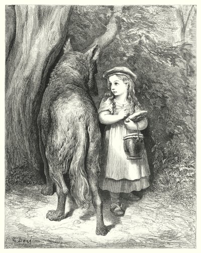 Le Petit Chaperon Rouge; Rødhette av Gustave Dore