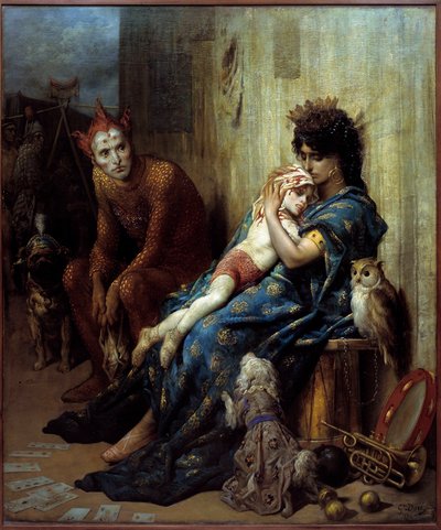 Les Saltimbanks-maleri av Gustave Dore (1832-1883) av Gustave Dore