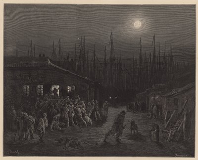 London Docklands av Gustave Dore