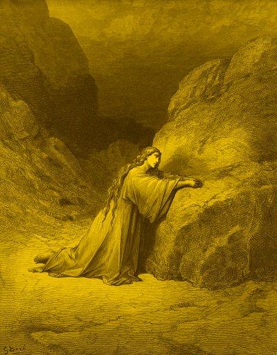 Maria Magdalena, den angrende synderen - Bibelen av Gustave Dore