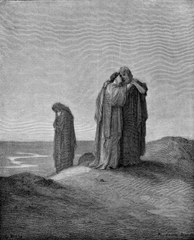 Noomi og svigerdøtrene hennes av Gustave Dore