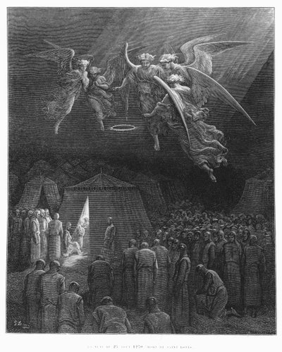 Natt til 25. august 1270, St. Louis død (1214-70), illustrasjon fra 