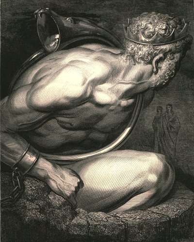 O meningsløse ånd! la ditt horn for deg tolke, c1890. av Gustave Dore