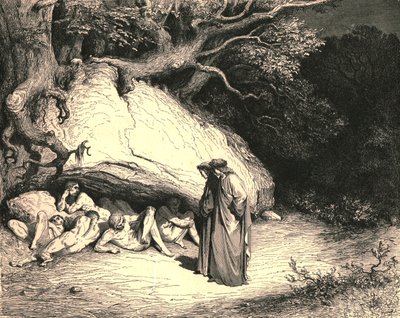 Bare så langt plaget, at vi lever begjærende uten håp, c1890. av Gustave Dore
