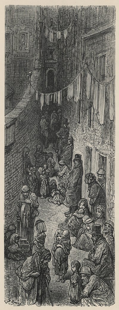 Orange Court, Drury Lane av Gustave Dore