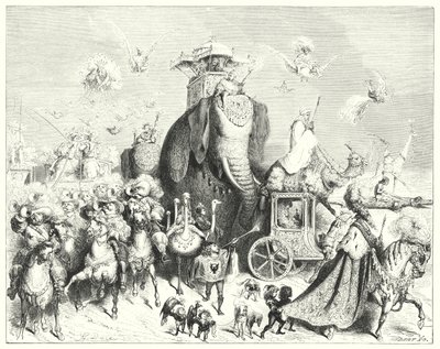 Esel hud; Eselskinn (gravering) av Gustave Dore