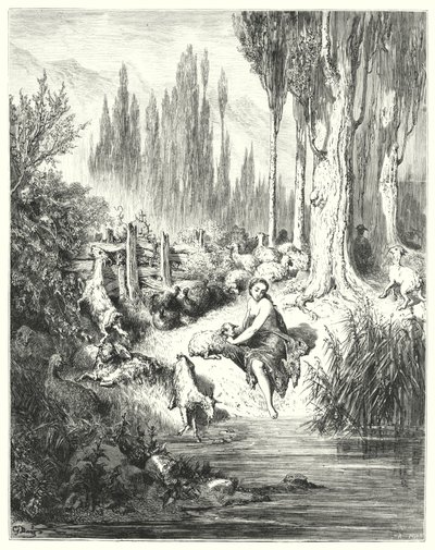 Petau-de "og; eselskinn av Gustave Dore