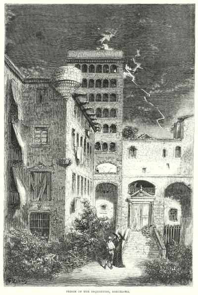 Inkvisisjonens fengsel, Barcelona (gravering) av Gustave Dore