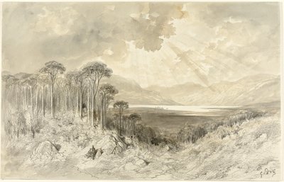 Skotsk landskap, 1873 av Gustave Dore