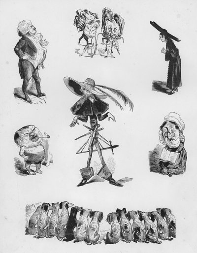 Sketcher Humorous and Grotesque av Gustave Dore (gravering) av Gustave Dore