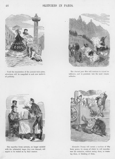 Sketcher Humorous and Grotesque av Gustave Dore (gravering) av Gustave Dore