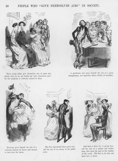 Sketcher Humorous and Grotesque av Gustave Dore (gravering) av Gustave Dore