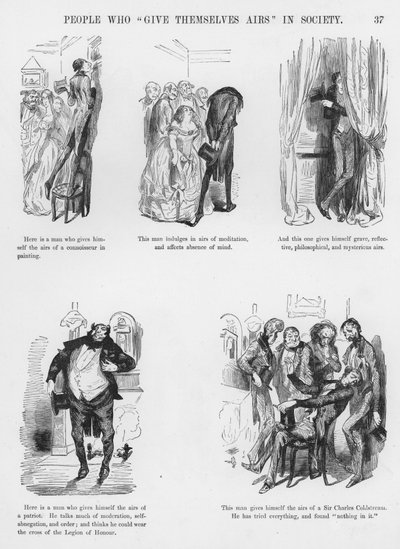 Sketcher Humorous and Grotesque av Gustave Dore (gravering) av Gustave Dore