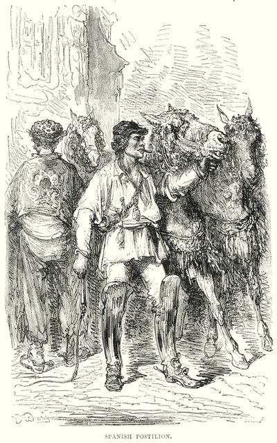 Spansk postiljon (gravering) av Gustave Dore