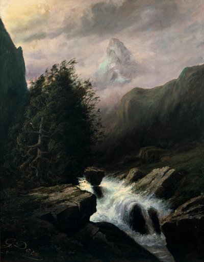 Storm på Cervin-fjellet, 1800-tallet. av Gustave Dore