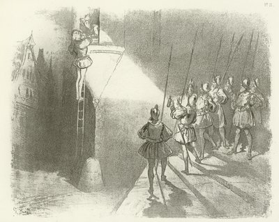 Overrasket av Watchmen - Reign of Henry IV (gravyr) av Gustave Dore