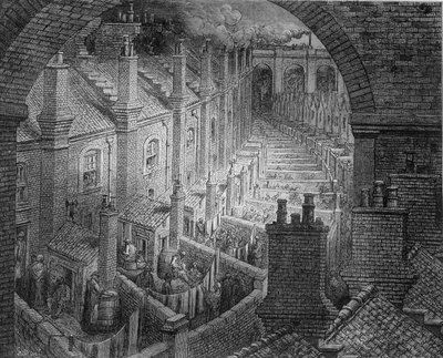 The Back Courses of London - i "" London" av Gustave Dore av Gustave Dore