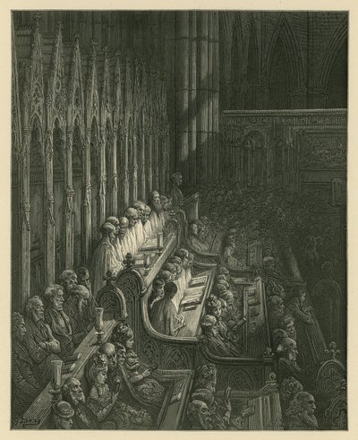Koret til Westminster Abbey av Gustave Dore