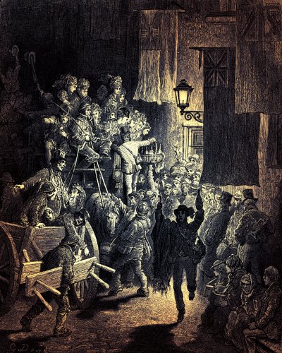 The Derby - Returning Home av Gustave Doré av Gustave Dore