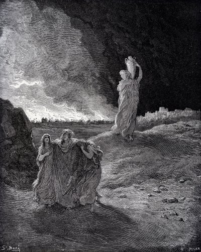 Ødeleggelsen av Sodoma av Gustave Dore