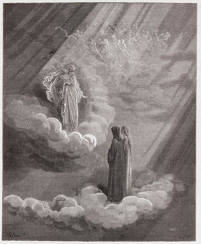 Den guddommelige komedie (La Divina Commedia, La Divine Comedie), Paradiso, Canto 16: The soul of Cacciaguida snakker om Firenze - av Dante Alighieri (1265-1321) - Illustrasjon av Gustave Dore (1832-1883) av Gustave Dore