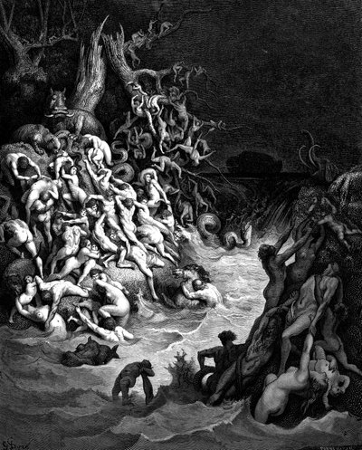 Flommen, 1866 av Gustave Dore