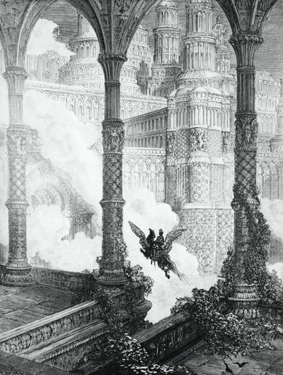 The Frenzy of Orlando av Gustave Dore