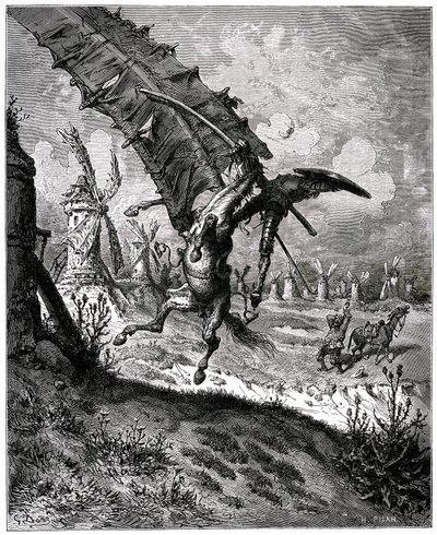 Kanalens geniale Hidalgo Don Quijote av Miguel de Cervantes av Gustave Dore