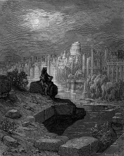 The New Zealander av Gustave Doré av Gustave Dore