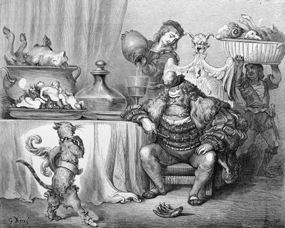 The Ogre mottar katten, illustrasjon for 