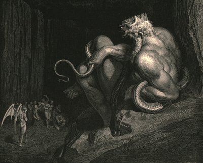 Der står Minos, c1890. av Gustave Dore