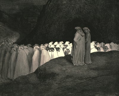 Toskansk ... forakt å ikke instruere oss hvem du er, c1890. av Gustave Dore