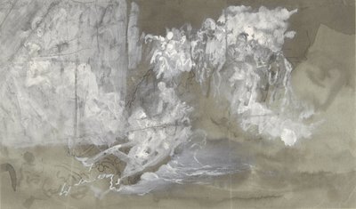 Sky der figurer flyter av Gustave Dore