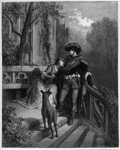 de to duene - de to duene - fra "Fables" av Jean de La Fontaine av Gustave Dore