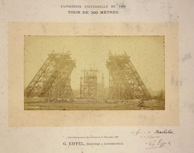 Bygging av Eiffeltårnet av Gustave Eiffel