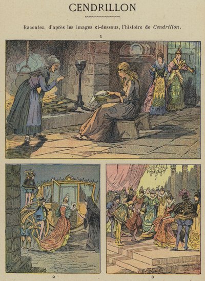 Cendrillon (farge litho) av Gustave Fraipont