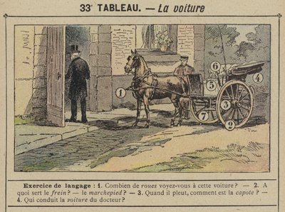 Bilen (farge litho) av Gustave Fraipont