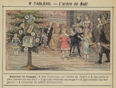 Juletreet (farge litho) av Gustave Fraipont