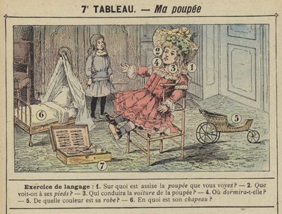Min dukke (farge litho) av Gustave Fraipont