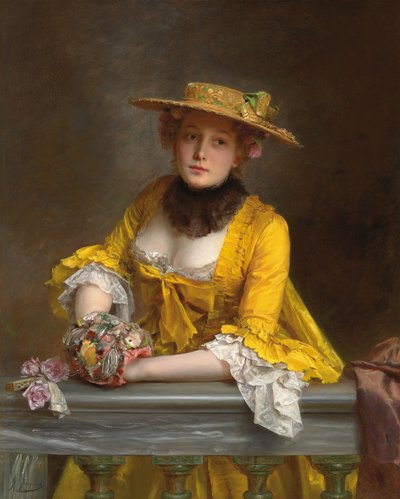 Den gule kjolen, av Gustave Jacquet