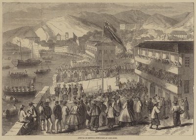 Ankomst av general Montaubon til Hong-Kong av Gustave Janet