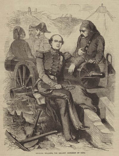 General Williams, den galante forsvareren av Kars av Gustave Janet