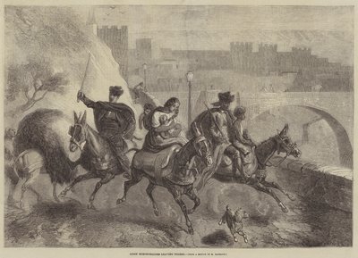 Sigøynerhestehandlere forlater Toledo av Gustave Janet