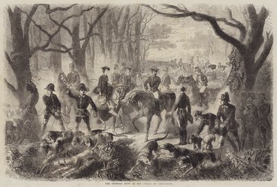 Den keiserlige jakten i Compiegne-skogen av Gustave Janet